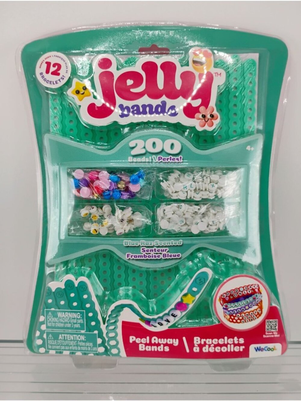 Jelly Bands Peel Away Bracelet Making Kit With 200 Beads 12 Bracelets